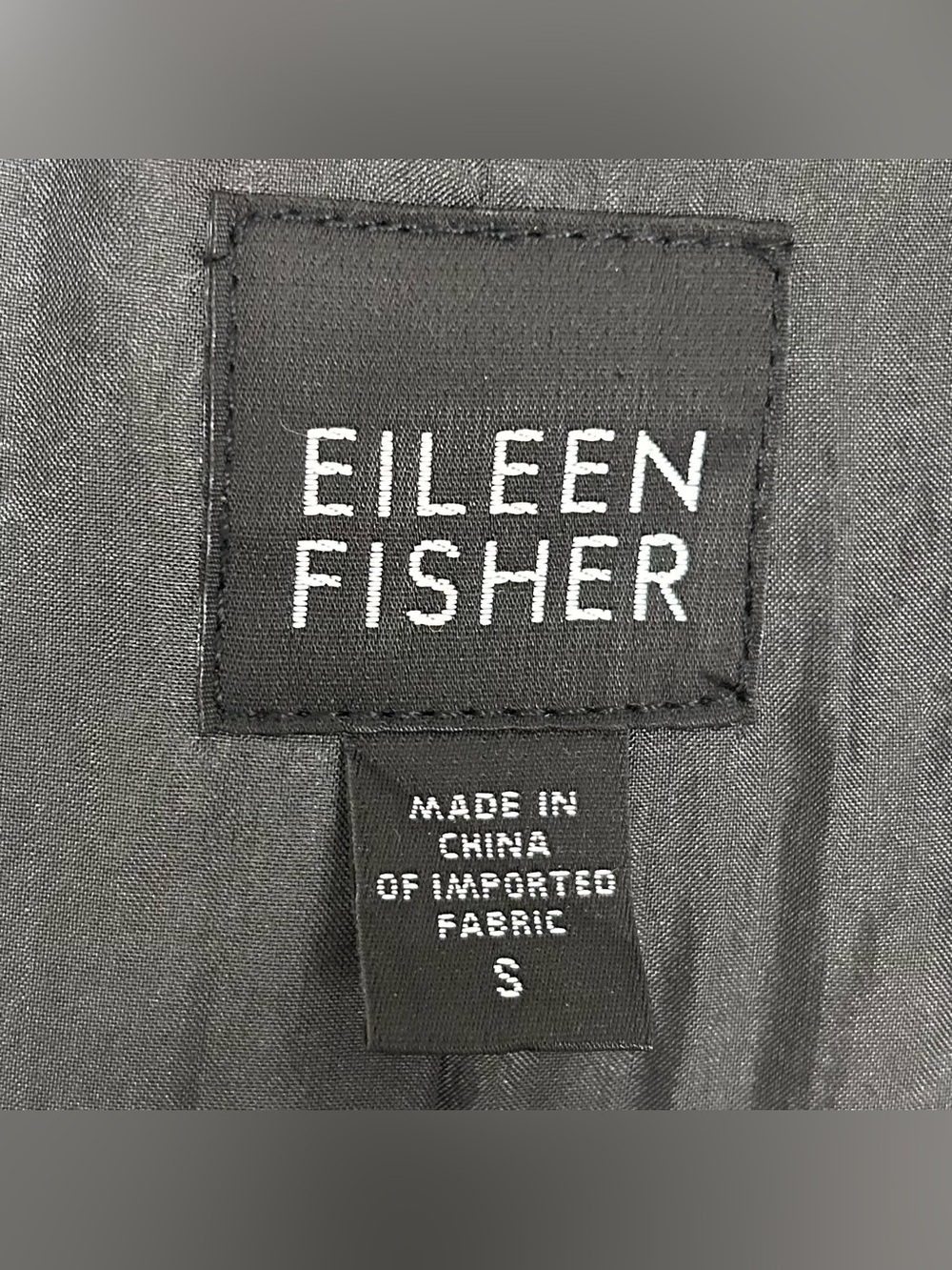 Eileen Fisher Silk Trench Jacket Women’s Size S Open Front Pockets Quiet Luxury - Picture 6 of 7